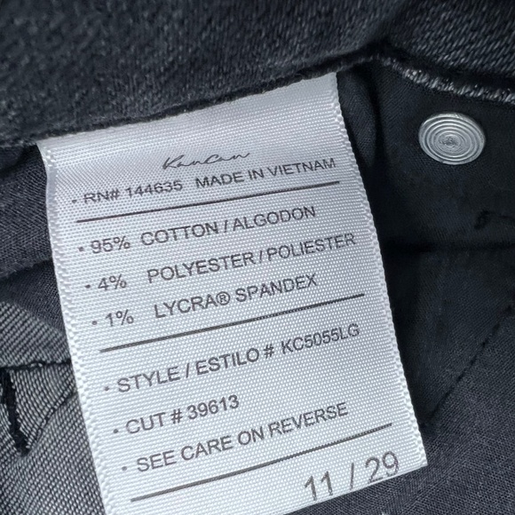 |•KANCAN•| Black Distressed Stretch Skinny Jeans Size 11/29 - Picture 8 of 9